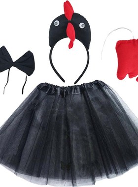 Ikat Kepala Bebek Ayam Jantan Pertanian  Anak-anak Rok Dasi