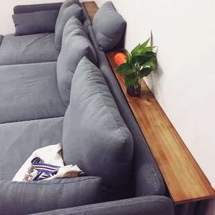 Living room sofa rear shelf against the wall floor solid woo