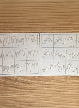 Fire Nail Vinyls Stencil  Stickers Fires on Manicure Stenci