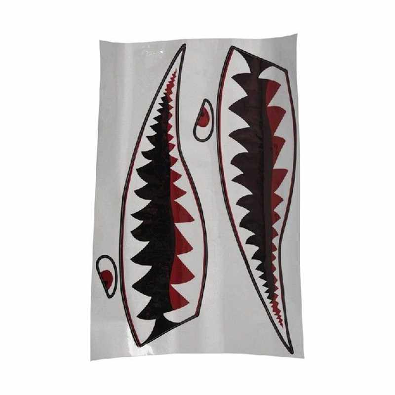 Hot Waterproof PVC Decal Shark Teeths For Kayak Boat Car