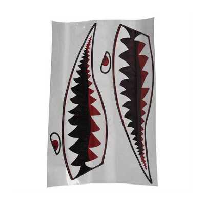 Hot Waterproof PVC Decal Shark Teeths For Kayak Boat Car