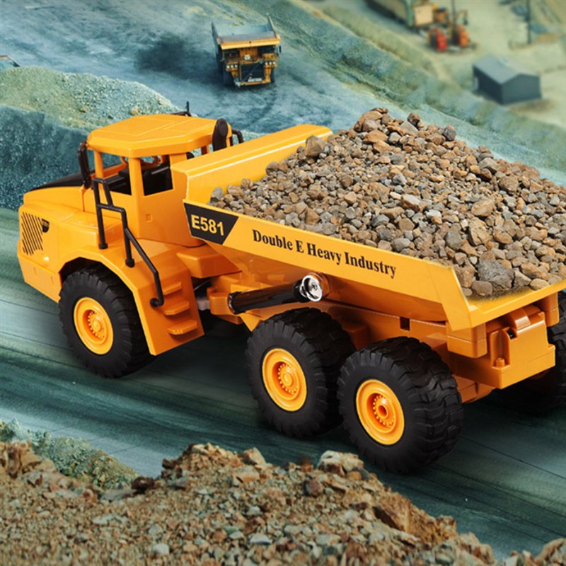 4WD RC Car 2.4G 6ch Dump Truck Engineering Construction Load