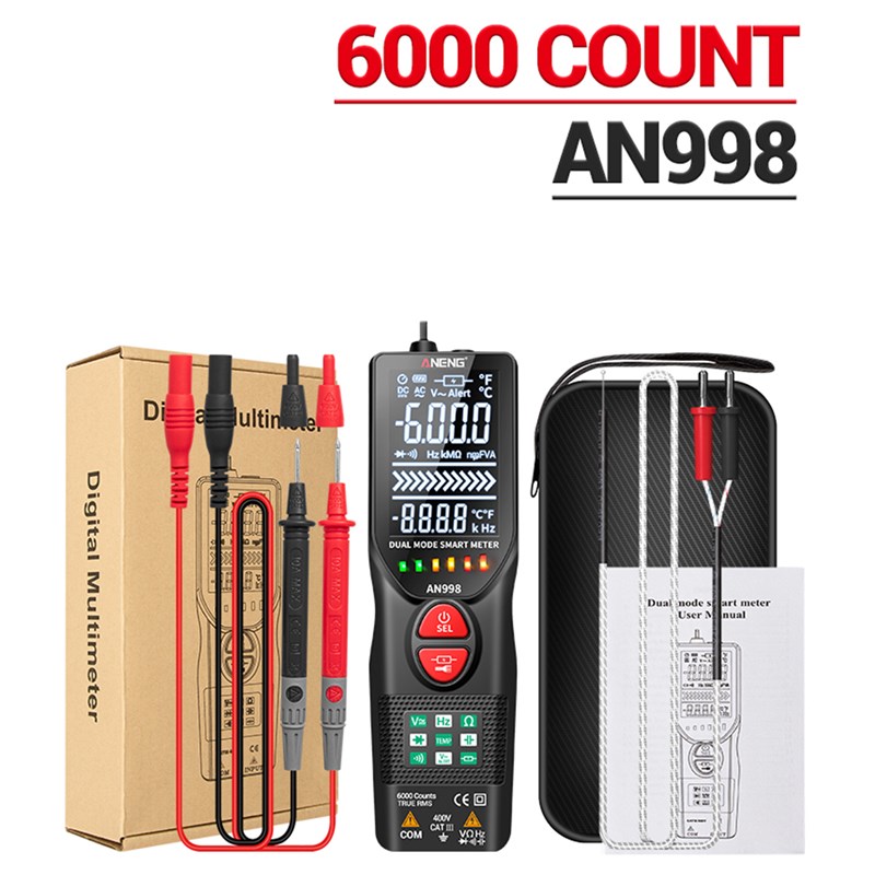 AN998 Digital Multimeter 6000 Counts Professional AC/DC Volt