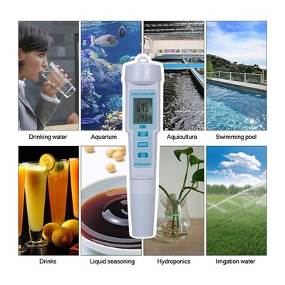 4 in 1 Water Quality Tester pH/EC/TDS/Temperature Meter