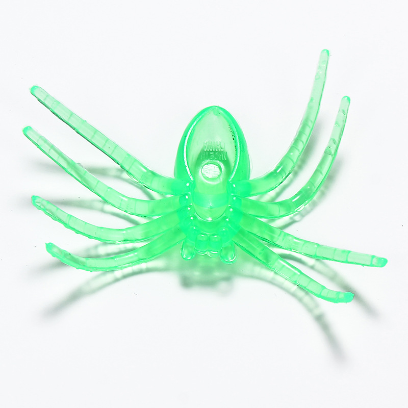 网红Halloween Props Luminous Spider Trick Scary Toy Simulati