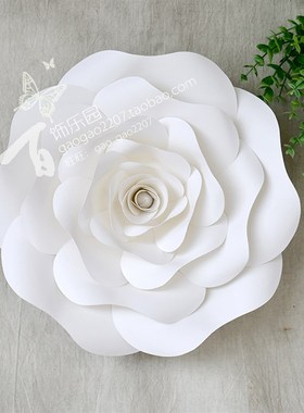 百饰乐园橱窗展示婚礼照相馆背景装饰舞台道具Z070大型纸花18朵组