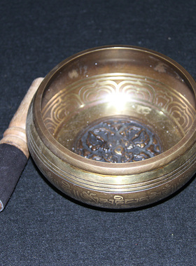 尼泊尔佛音碗 钵修行钵转经碗铜罄铜钵盂佛音钵手工颂钵家居摆件