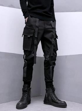 ARENS Techwear Black Cargo Pants for Men Cargo Trousers Male