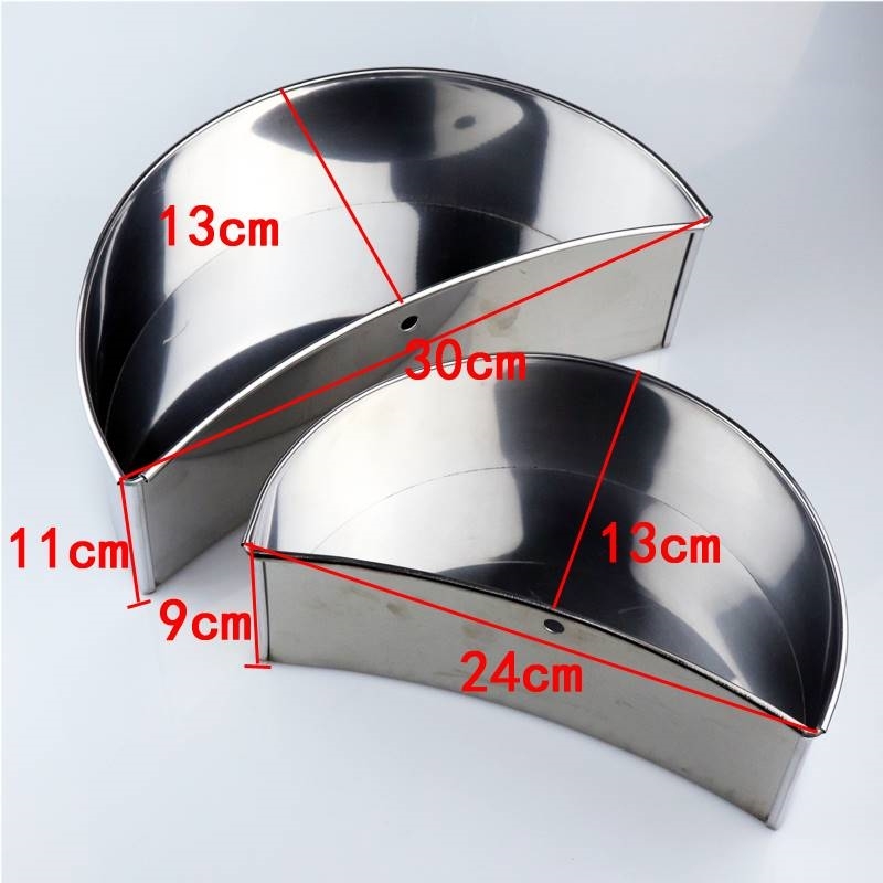 锈不钢斗腰厨房案板垃圾斗垃圾菜墩盒烧腊桶店物斗砧板半圆杂物斗