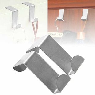 Stainless Steel Door Hooks Hanging Kitchen Cabinet Clothes