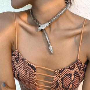 Snake Necklace Punk Personality Hip Hop Style Necklace Trend