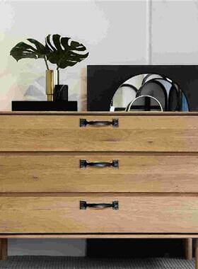极速10 Pcs Black Kitchen Cabinet Knobs Furniture Handles Doo