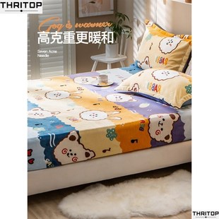 Winter blankets coral fleece blanket thk flannel sheets床笠