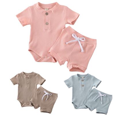 Baby Summer Clothing Kid Clothes Baby Boy Short Sleeve Bodys