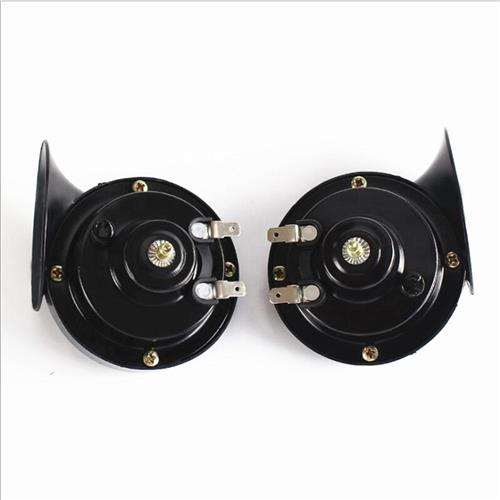 电动车改装蜗牛喇叭12V48V60V鸣笛电动脚踏车超响高低音喇叭防水