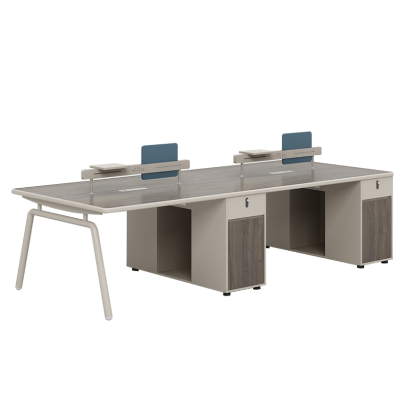 创意职员办公桌简约现代四人位财务电脑桌双人工位办公室卡座员工