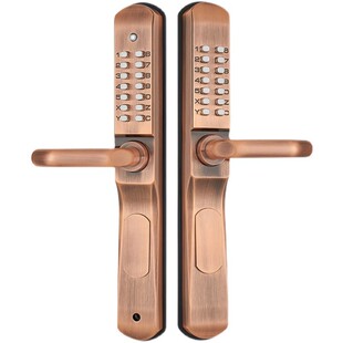 极速三代机械密码 锁铝合金别墅庭院门镂空铁艺门锁不用拆锁改密