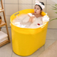 泡澡桶大人折叠浴缸粉色洗澡桶熟料沐浴桶小户型泡澡浴盆加厚浴桶