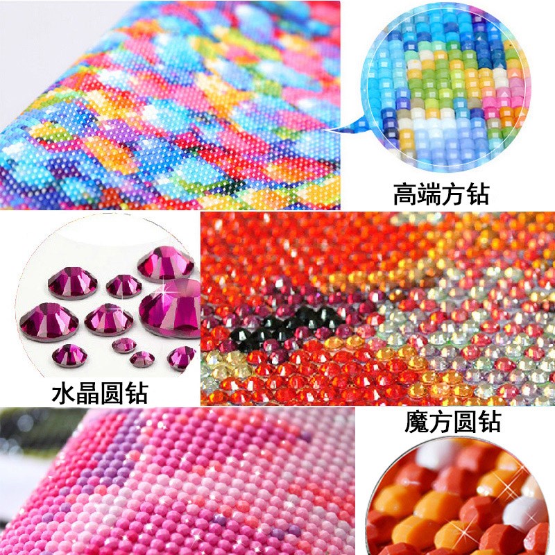 红楼梦琴棋书画h5D水晶钻石画满钻贴画2025新款贴钻十字绣卧室客