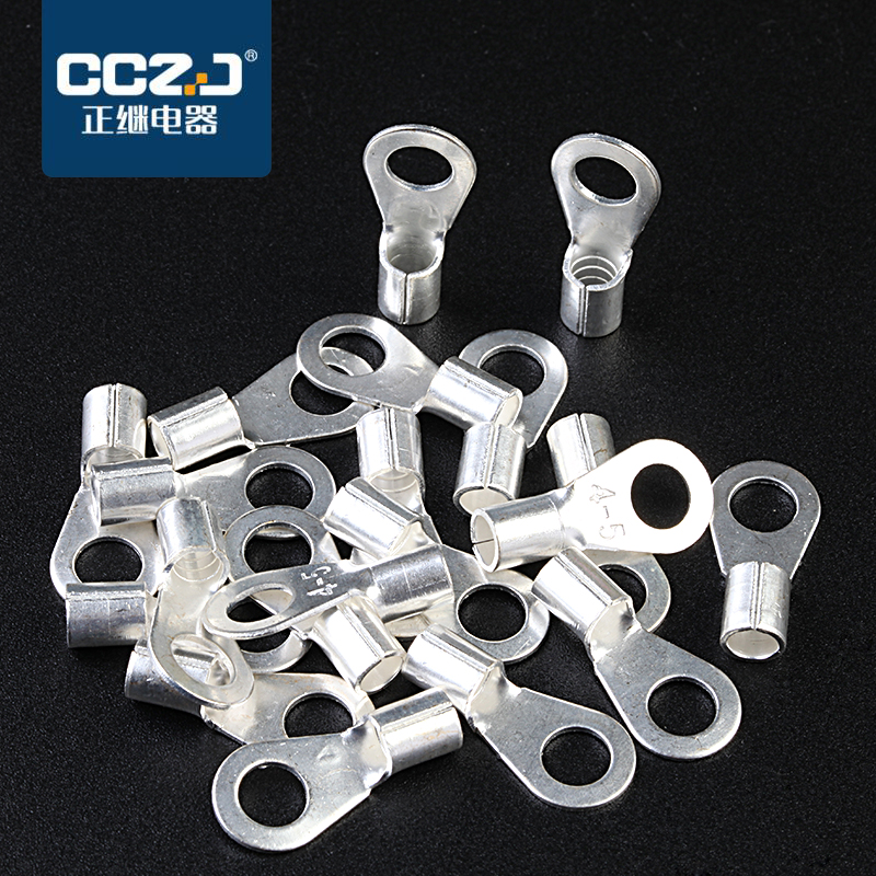 OT2.5-10冷压裸端子接t线耳O型圆形铜鼻子接线压接端子连接器100