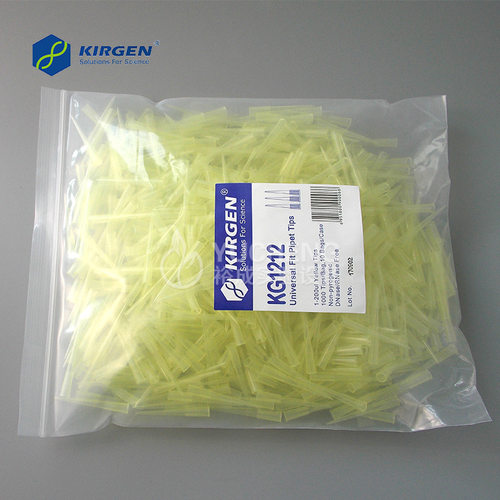 科进Kirgen KG1212黄吸头200ul刻度吸嘴移液枪枪头无酶