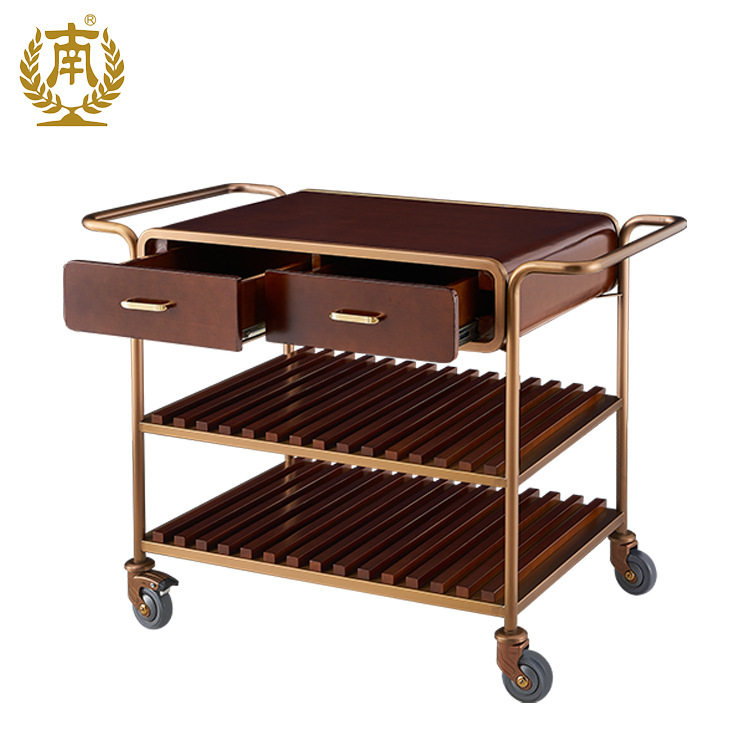 广州南方酒店自助餐厅高级酒楼不锈钢送餐车酒水车点心车C-106