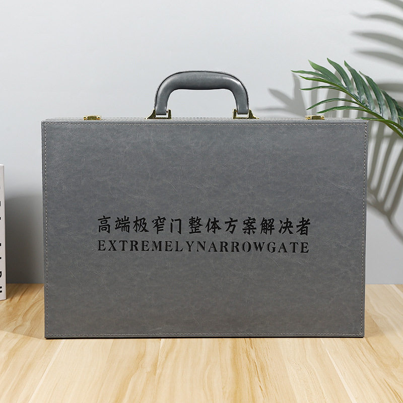 色卡样板箱全屋手提色卡箱板材包装收纳盒手提皮质展示盒厂家现货