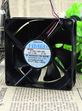 原装美蓓亚NMB 3110KL-05W-B49 24V 0.13A 80*80*25三线轴流风扇