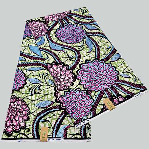 African Print Cotton Fabric Ankara非洲烫金蜡染布24S棉6码