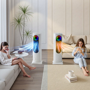 冷暖两用空调扇家用多功能节能暖风机立式可移动式冷风机风扇