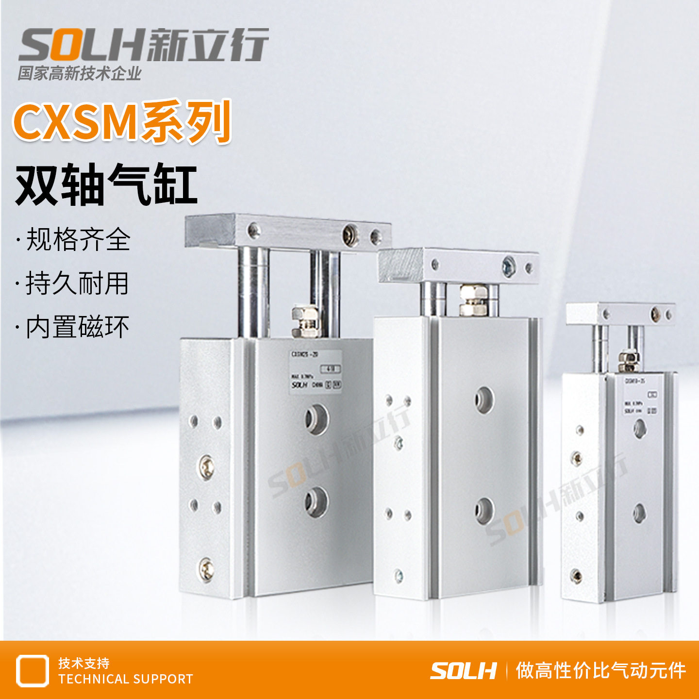 双轴气缸双杆气缸TR15CXSM20-10/20/30/40/50/60/75/100/125/150
