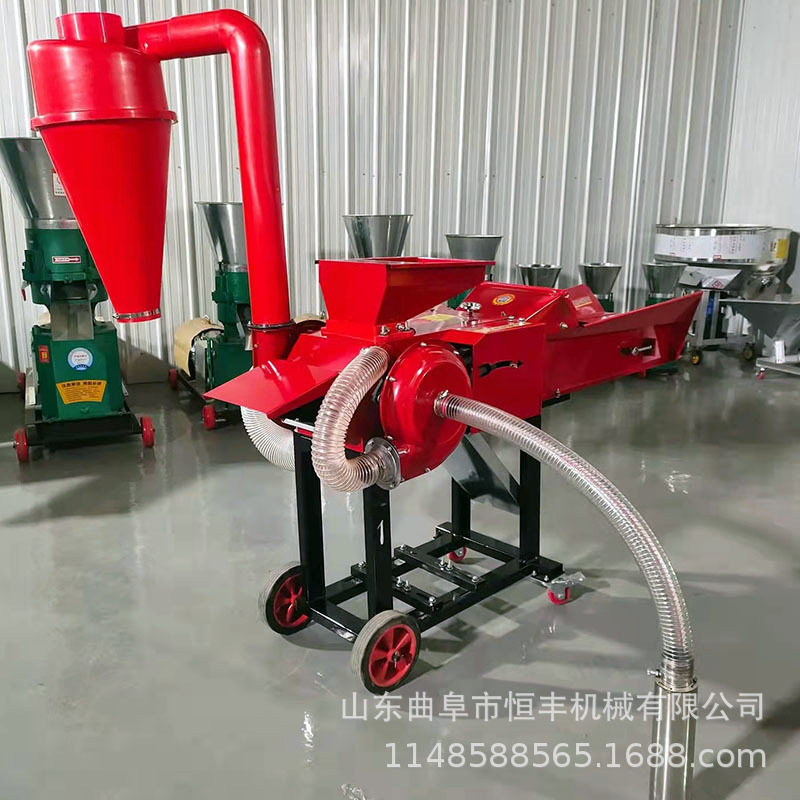 出口加纳干湿两用铡揉揉丝粉碎机一体机养殖设备粮食破碎机