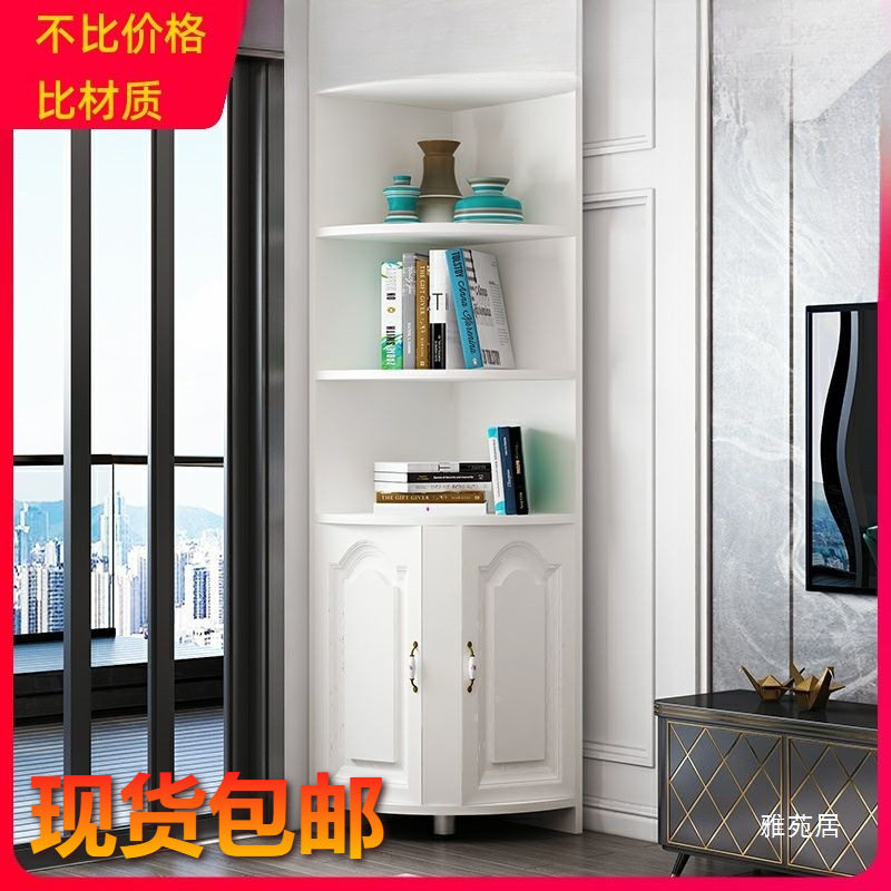 实木生态板欧式三角柜墙角置物