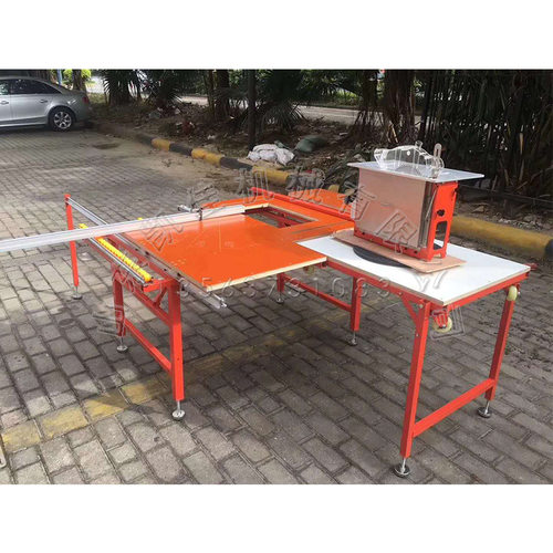 小型双锯片推台锯 木板下料锯切机床 建筑装潢木工推台锯 子母锯