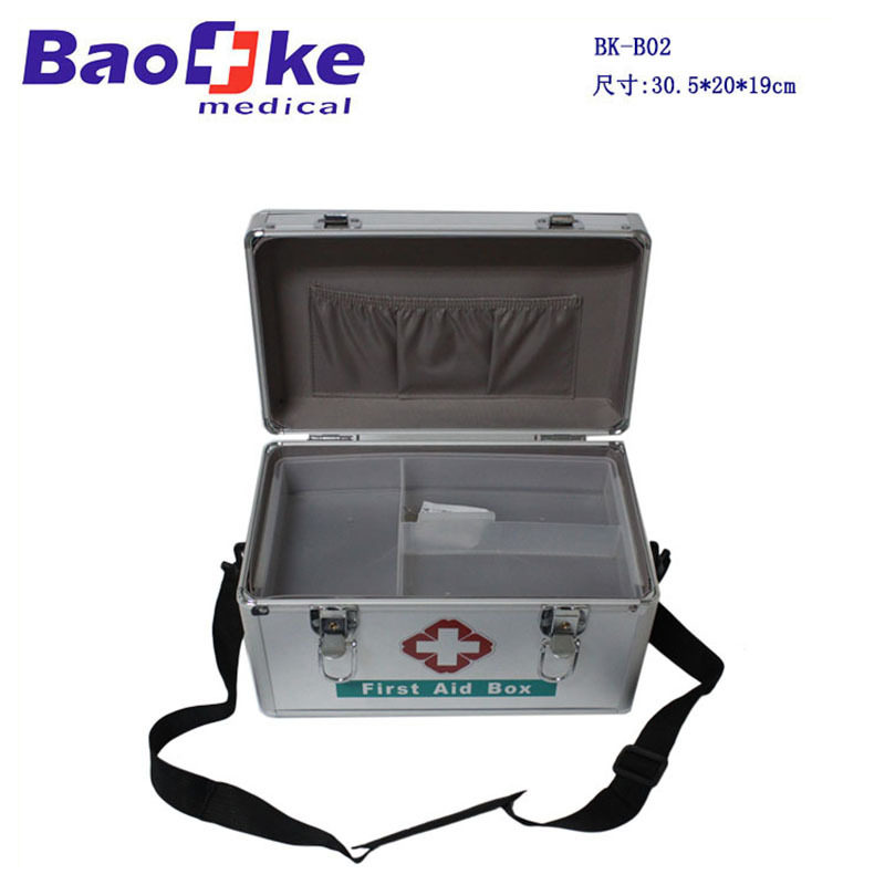 B02铝合金急救箱 保健手提应急家庭医院家用便携12寸急救药箱