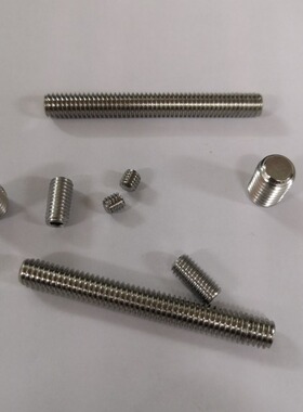 DIN916 913  M8*1.0细牙  不锈钢凹端紧定螺钉细牙无头内六角螺丝