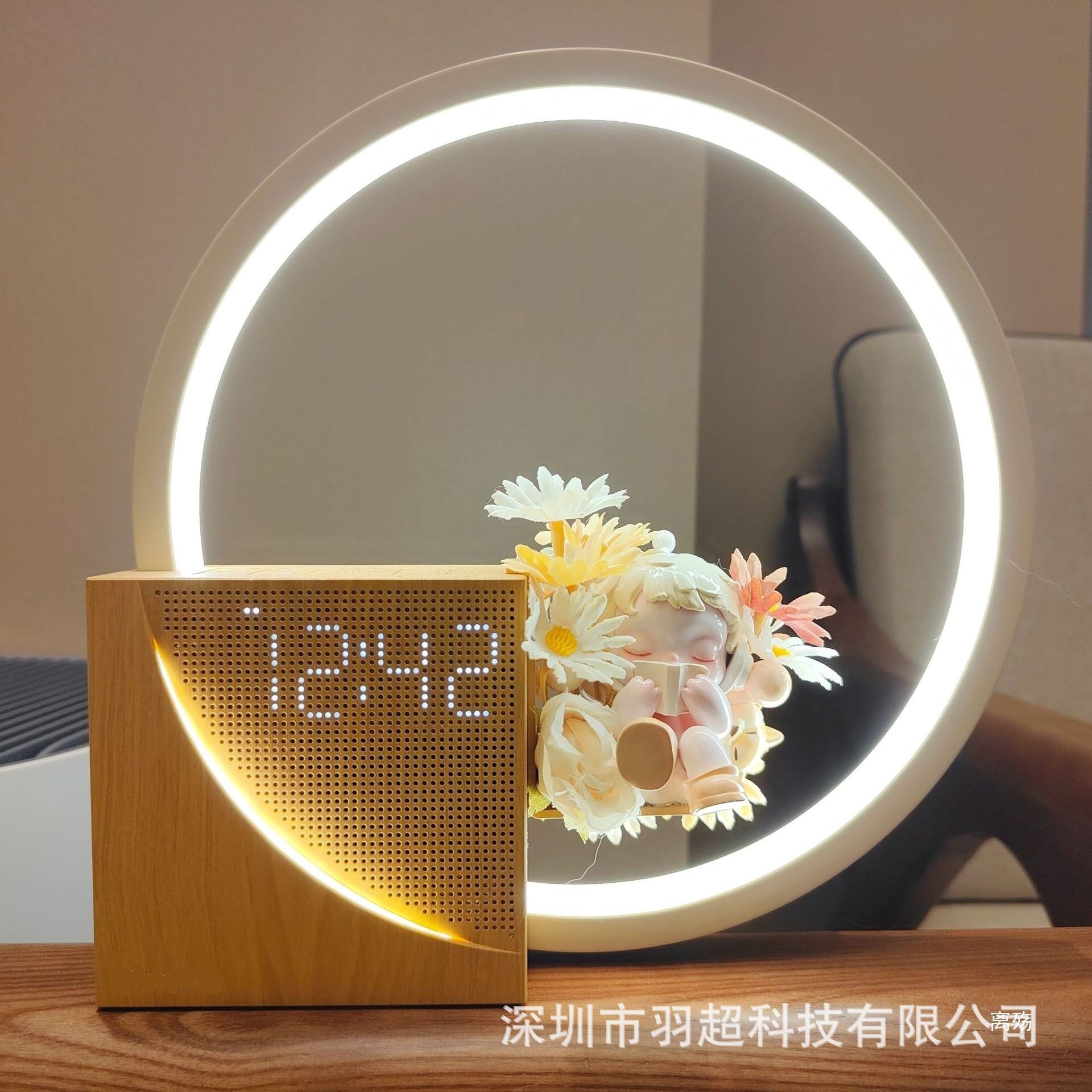 智能小夜灯闹钟白噪音音乐盒