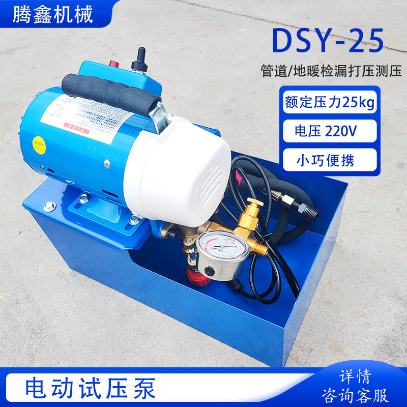 DSY-25手提式电动试压泵 管道试压泵PPR水管打压泵管道测试泵