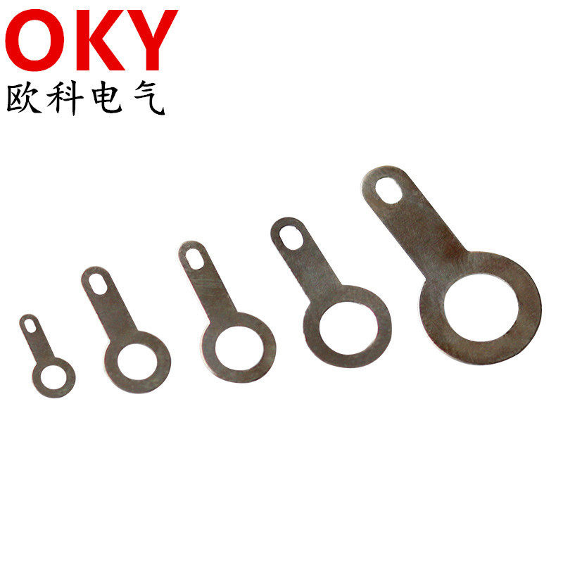 单头焊片铜镀银线耳垫圈双头3.2圆形环形焊接端子铜接线片铜垫片