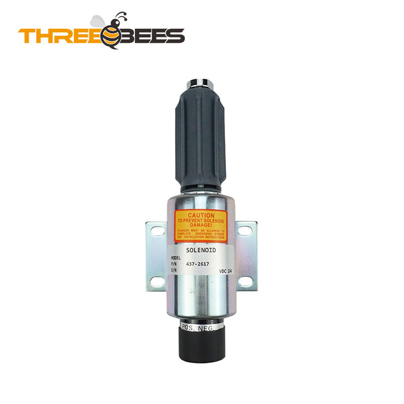 柴油发电机配件电磁铁437-2617停油熄火器开关