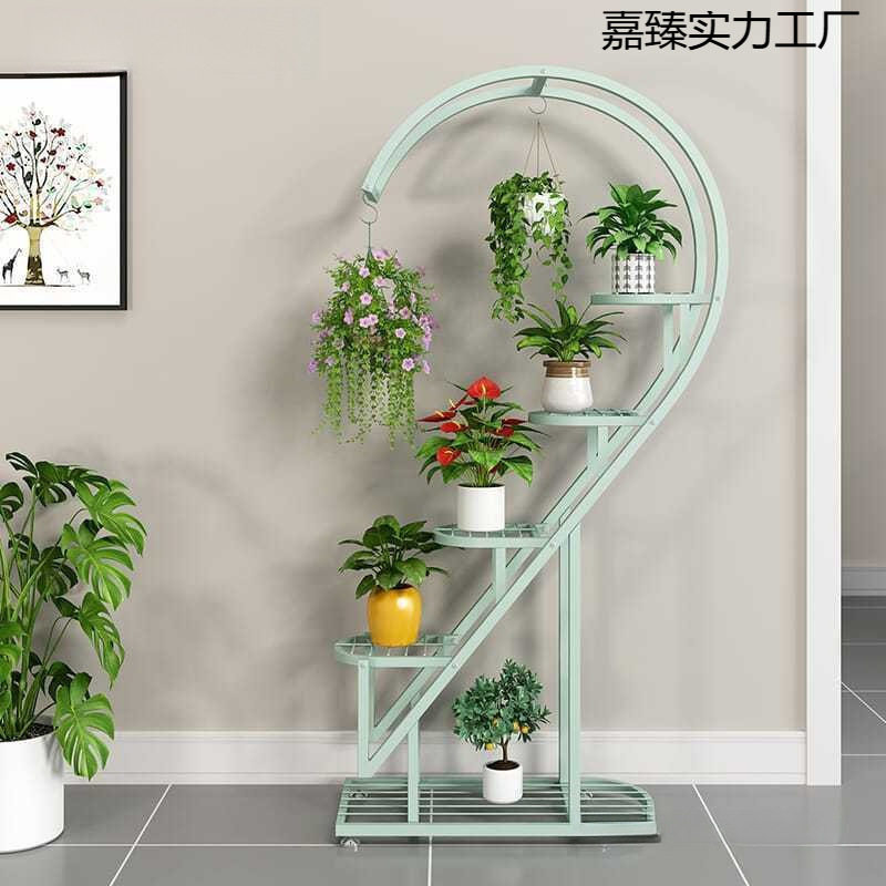 室外铁艺落地多层绿萝花架