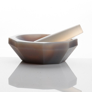 玛瑙研钵 天然玛瑙乳钵 实验室抗耐磨无杂质研磨棒