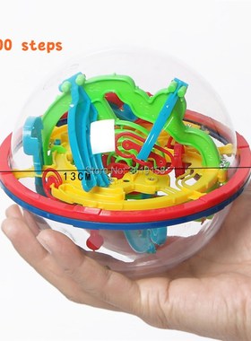 3D Magical Intellect Maze Ball 99/100/158/299steps,IQ Balanc