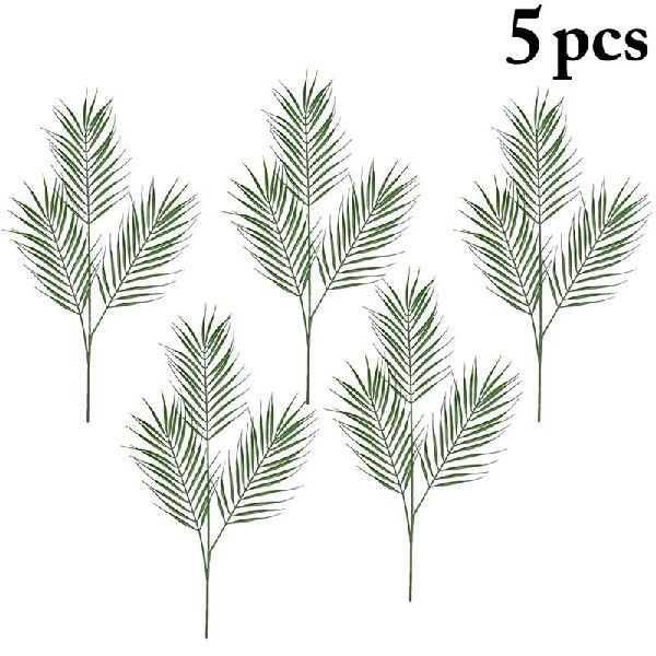 5pcs Artificial Plants Eucalyptus Grass Plastic Ferns Green