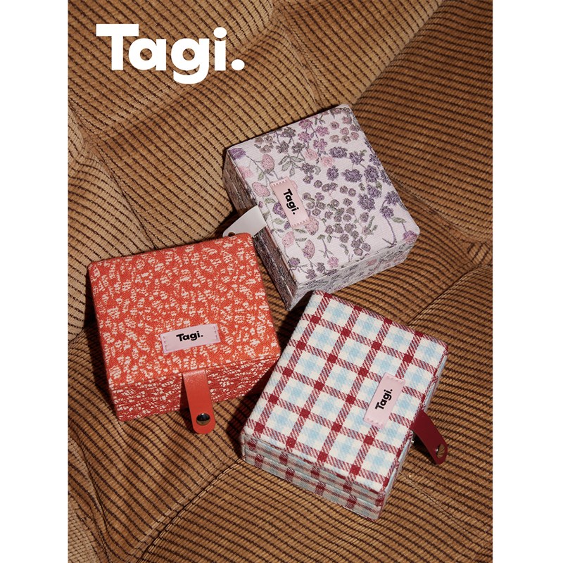 好货Tagi.压缩饼干便携首饰收纳盒小众复古小号双层首饰盒图片