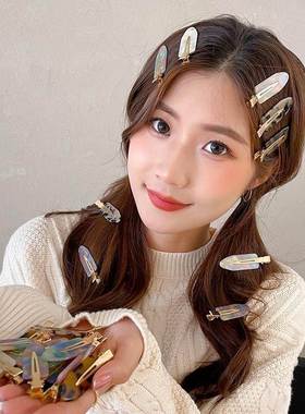 Acetic acid hairpin side bangs clip forehead clip traceless