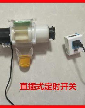 动投料机鸡喂食自器定食槽鸡料下料器鸽子桶太阳能喂鸡投F42511时