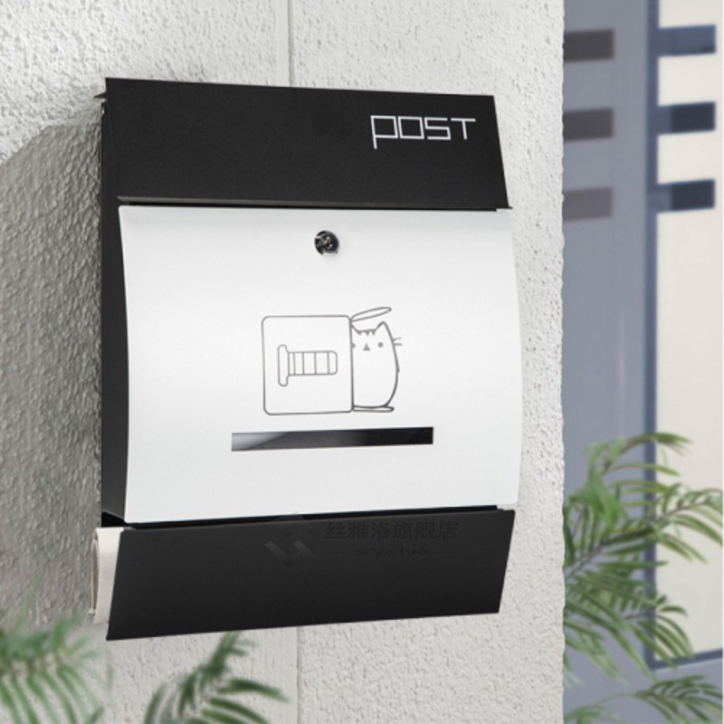 Letter box villa letter box outdoor rain-proof wall mailbox