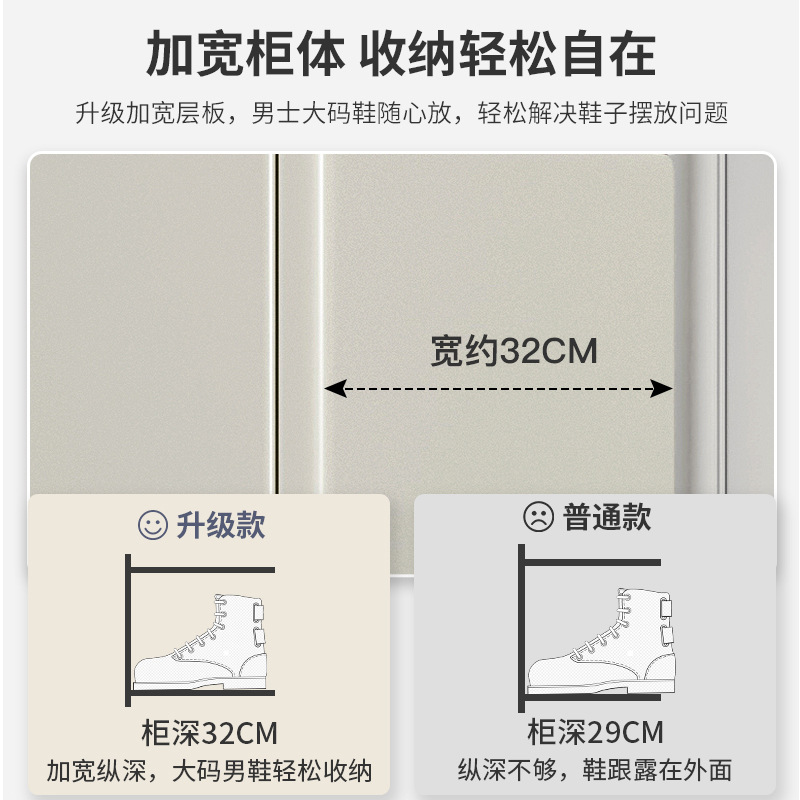 鞋柜家用门口楼道外轻奢入户一体靠墙进门玄关柜收纳柜大容量新款