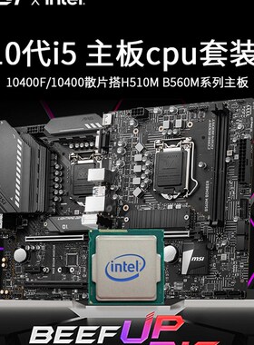 I5Intel10400F散片酷睿i510400微星主板CPU套装搭微星B560H610